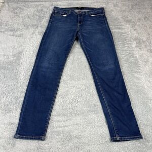 Hudson 30 Nico Midrise Super Skinny Dark Wash Stretch Denim Womens Jeans